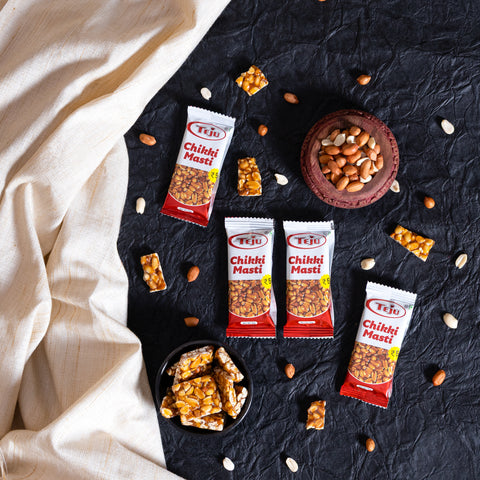 TEJU PEANUT CHIKKI (15G each,Pack of 50)